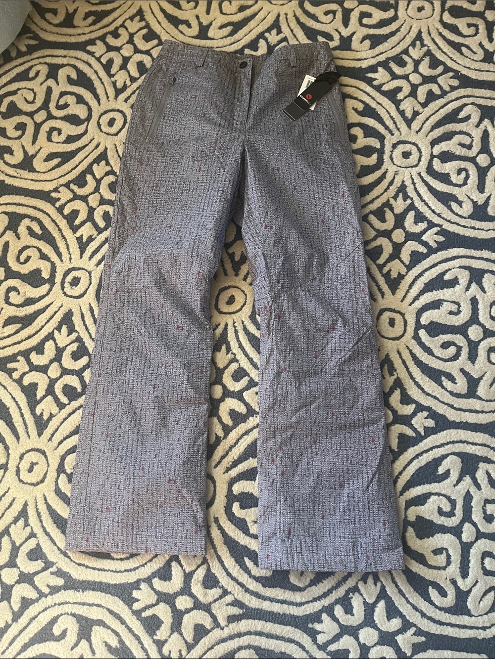 NWT Hawke & Co Gray Patterned Winter Snow Pants Medium
